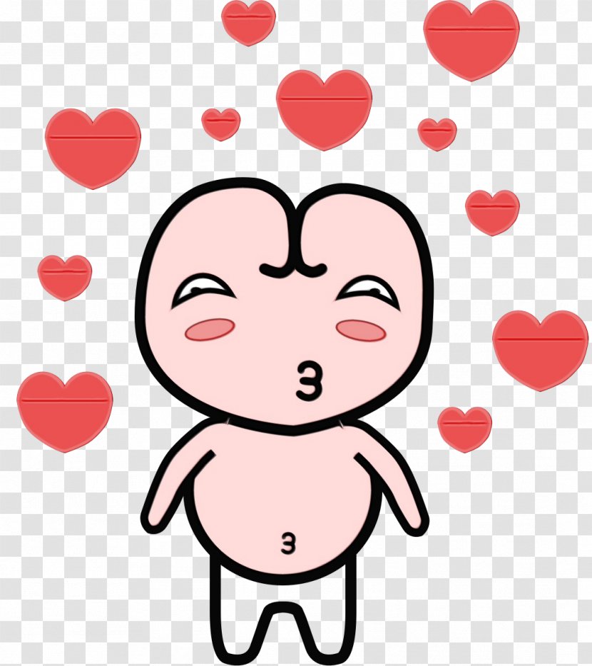 Valentine's Day - Watercolor - Thumb Pleased Transparent PNG