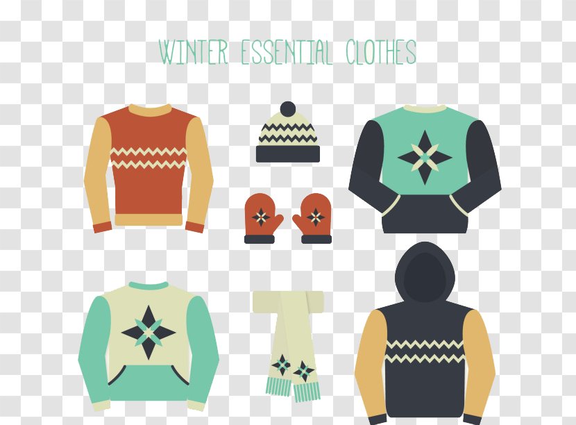 T-shirt Sweater Winter Clothing - Outerwear - Lovely Transparent PNG
