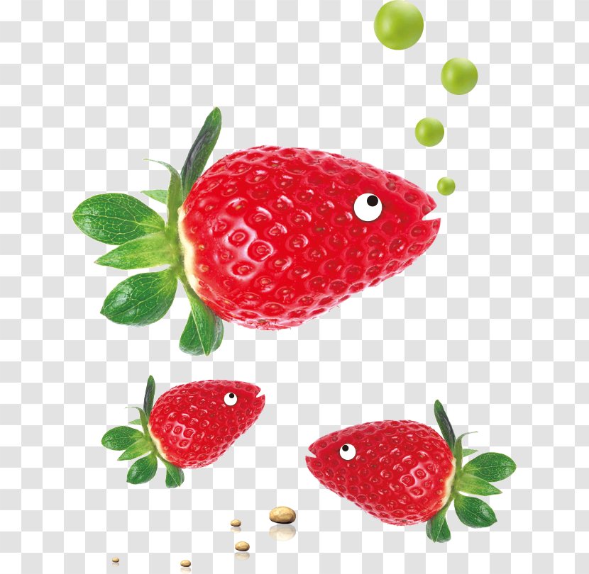 Poster Cafeteria Advertising Culture - Small Strawberry Fish Transparent PNG