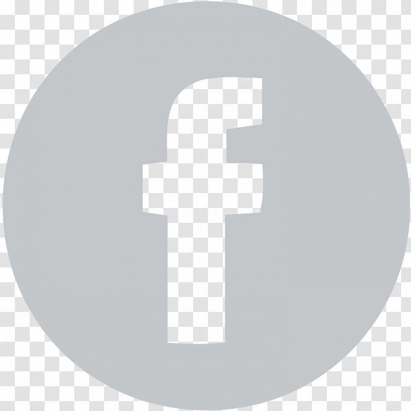 Logo Facebook Symbol Grey Transparent PNG