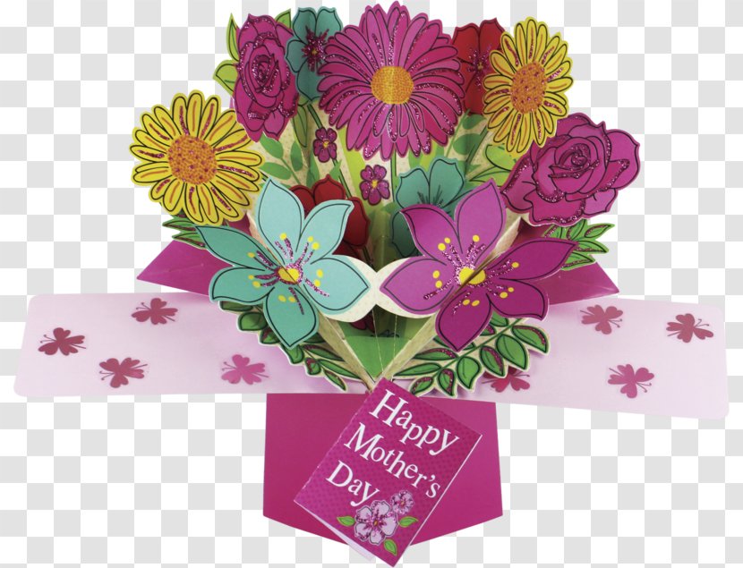 Greeting & Note Cards Mother's Day Pop-up Book Flower Bouquet Transparent PNG