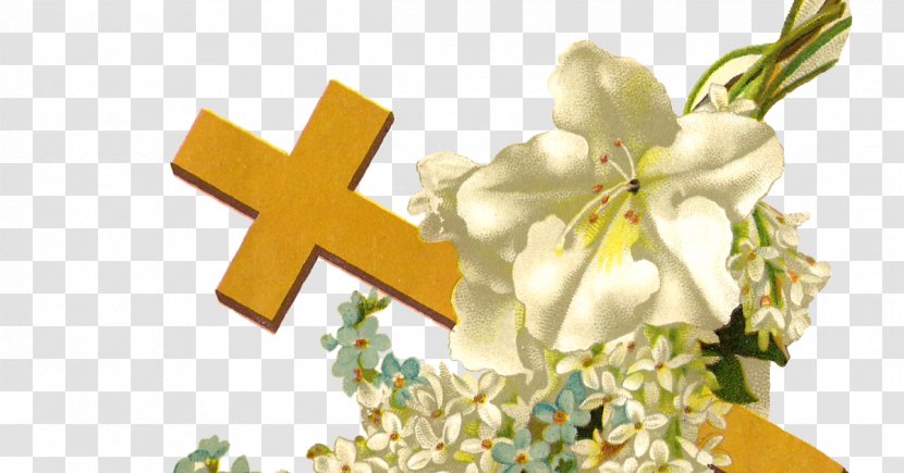 Christian Cross Flower Clip Art - Cut Flowers Transparent PNG