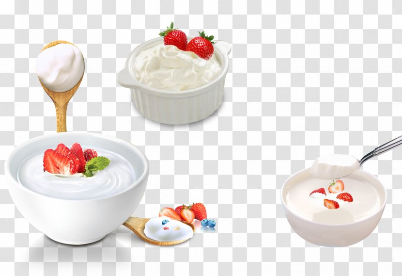 Ice Cream Smoothie Soured Milk Yogurt - Fruit Preserves - Strawberry Drinks Transparent PNG