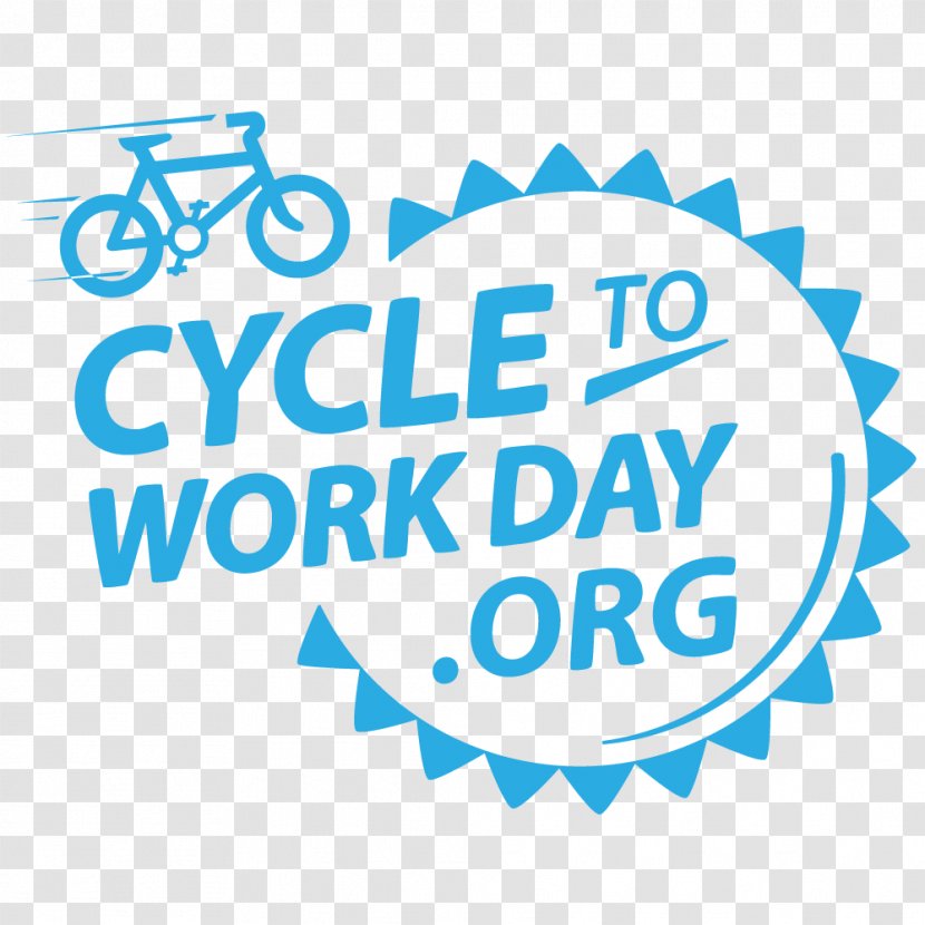 Logo Bicycle Bike-to-Work Day Brand Font - Blue Transparent PNG