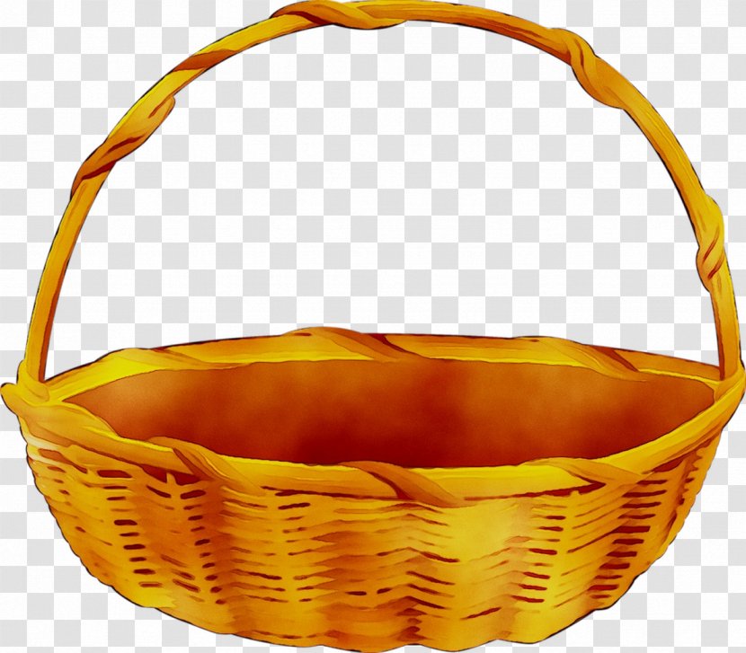 Yellow Commodity Basket - Storage - Wicker Transparent PNG