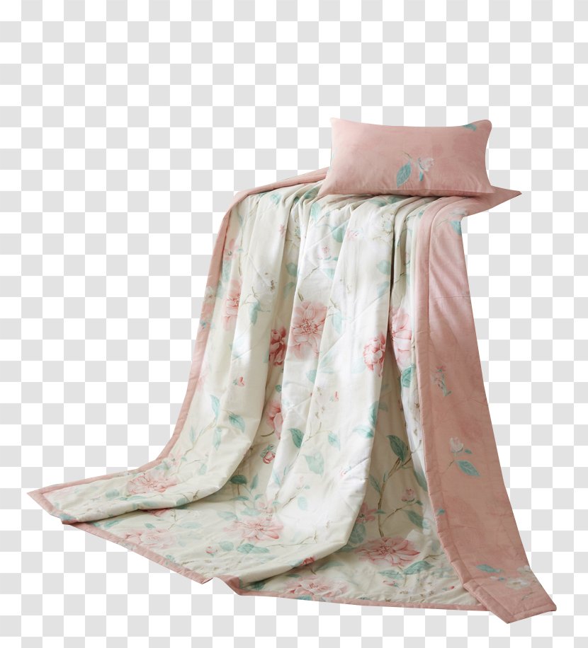 Blanket Pink Summer - Textile - Warm Cool Material Transparent PNG