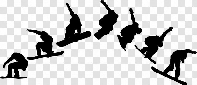 Skateboarding Extreme Sport - Black And White - Shoes Silhouette Action Transparent PNG