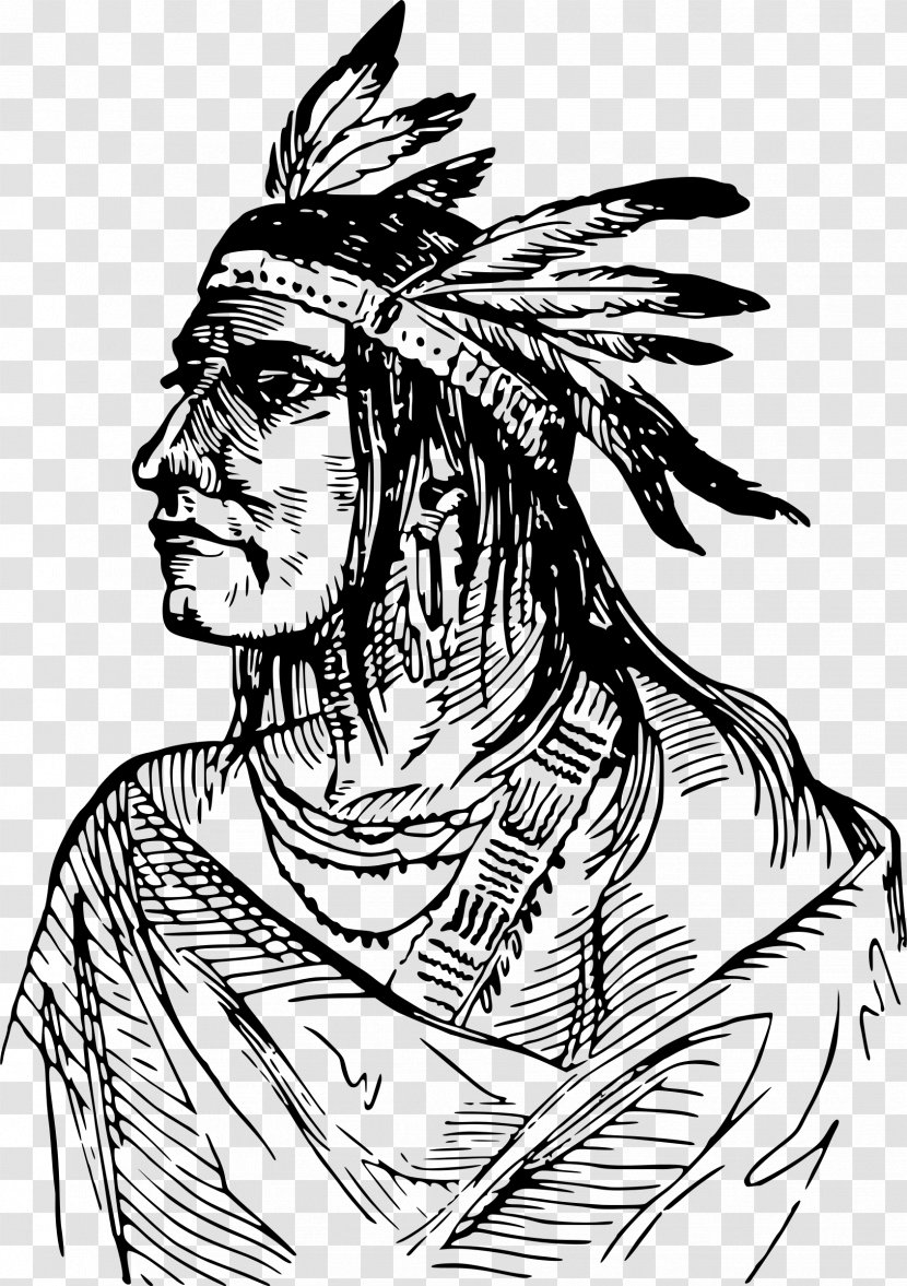 Native Americans In The United States Tribal Chief Tribe Shawnee - American Church - Drawing Indian Transparent PNG