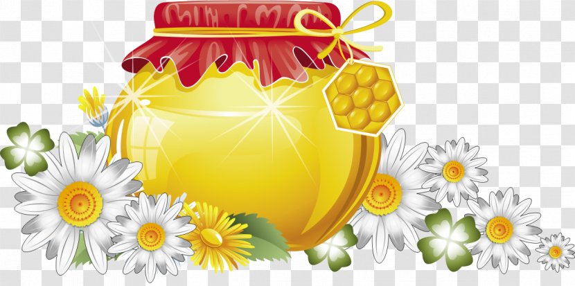 Jar Bee Honey Fruit Preserves - Beehive Transparent PNG