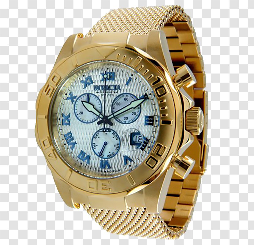 Invicta Watch Group Strap Chronograph Dial - Lunar Phase Transparent PNG