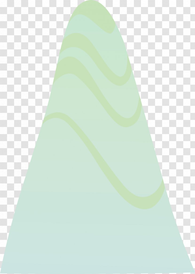 Triangle Green - Batten Design Transparent PNG