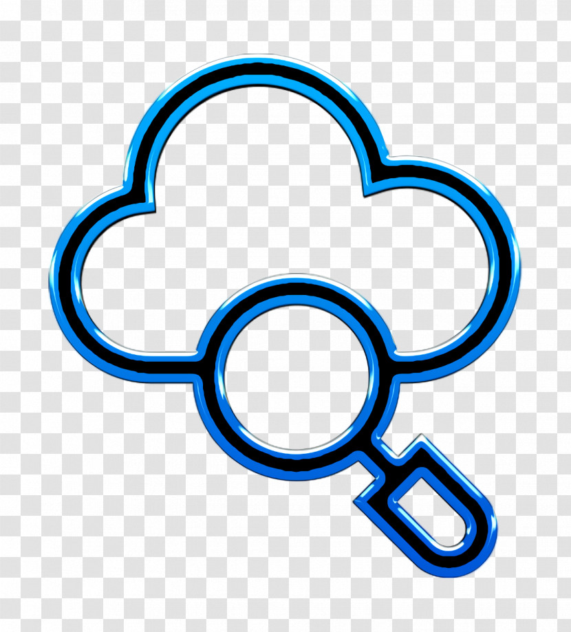 Cloud Icon Search Icon Transparent PNG