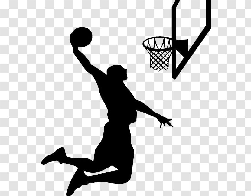 Wall Decal Basketball Player Slam Dunk Sport - Jump Shot Transparent PNG