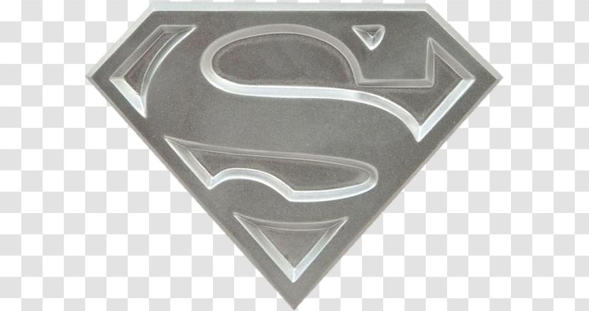 Superman Batman Wonder Woman Steel (John Henry Irons) Flash - Brand - Metallic SuperMan Logo Transparent PNG