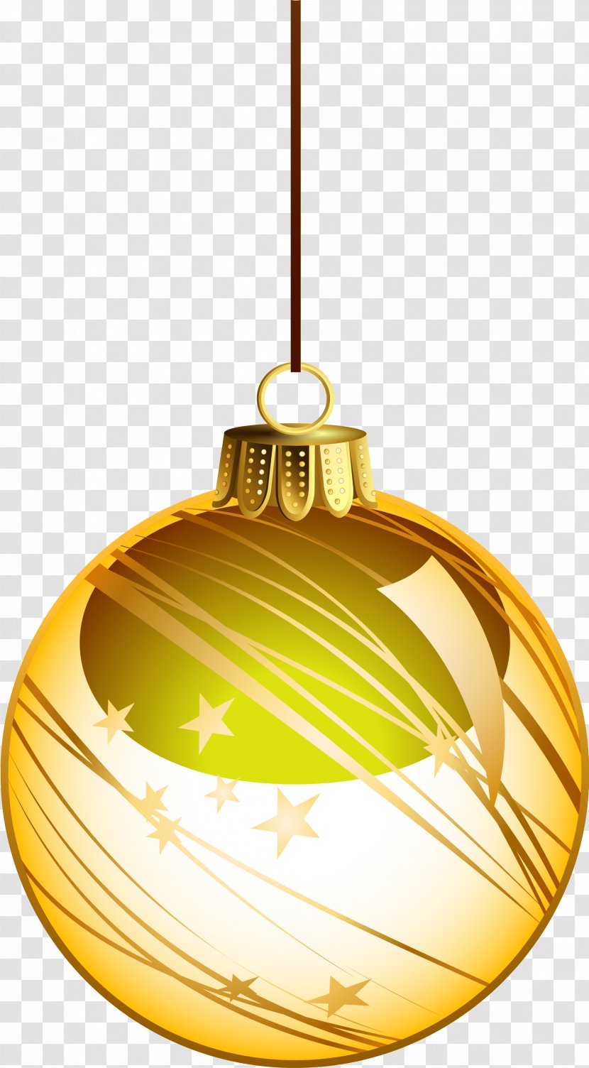 Email Icon - Christmas Ornament - Atmospheric Golden Ball Transparent PNG