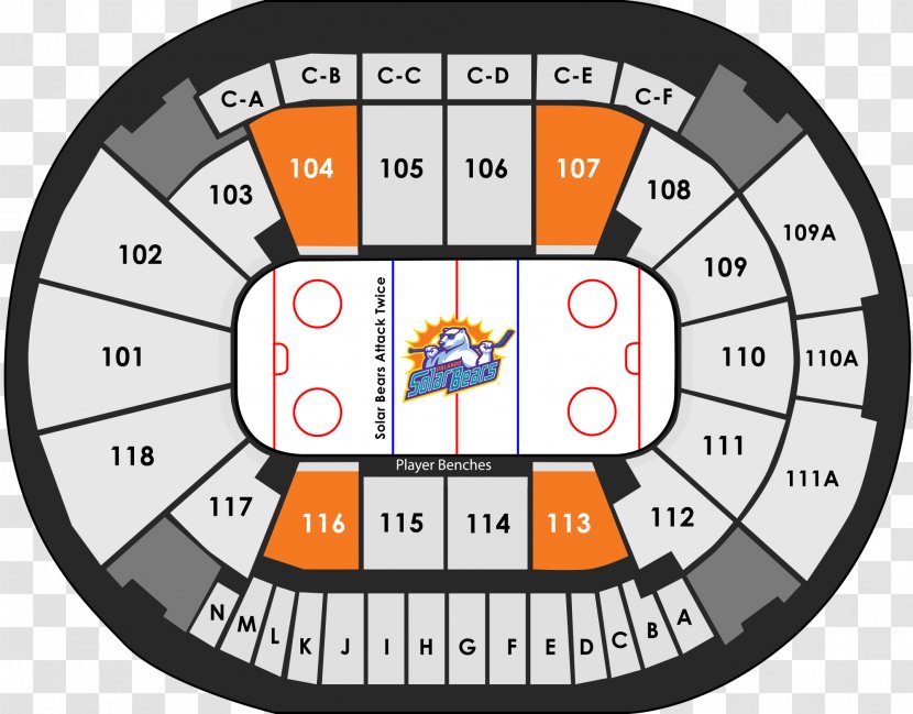Amway Center Orlando Solar Bears ECHL Florida Everblades Ticket - Defend Transparent PNG