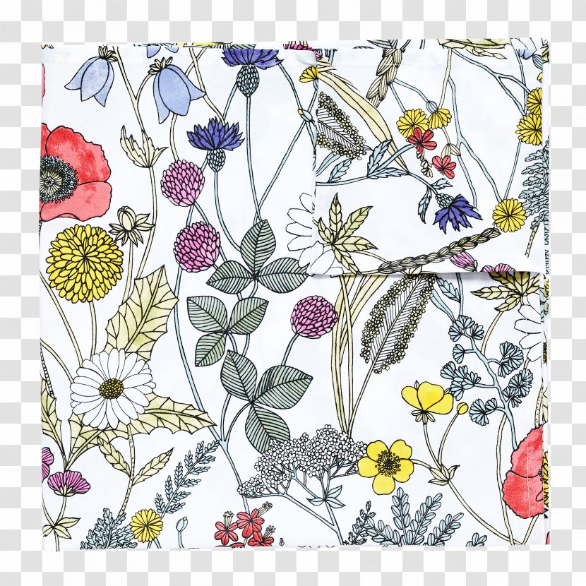 Floral Design Tablecloth Sytråd Hemtex Interior Services - Artwork - Sommar Transparent PNG