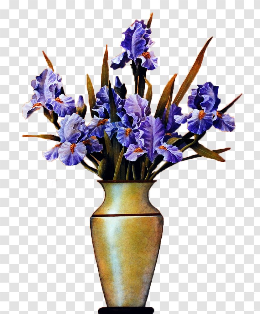 Floral Design Vase Oil Painting - Flowerpot - Magnolia Transparent PNG
