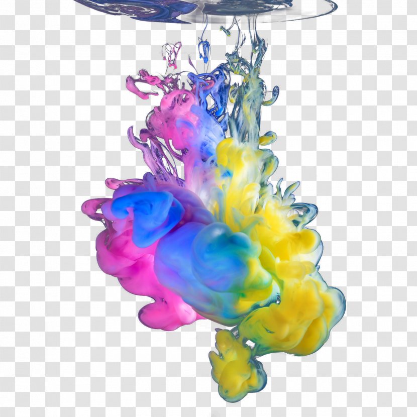 Colorful Water Heavy Ink - Paper - Colourant Transparent PNG