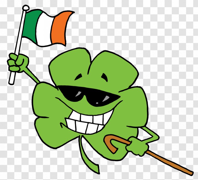 Republic Of Ireland Flag Shamrock Clover - Green - Patricks Day Transparent PNG