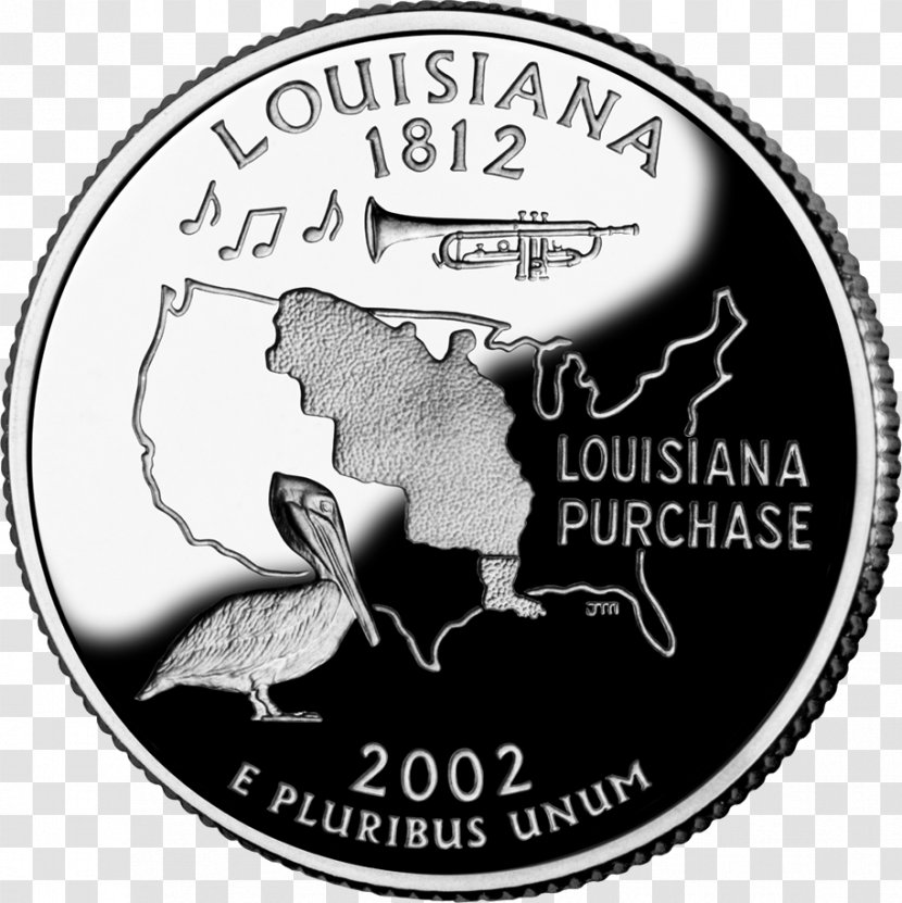 Louisiana 50 State Quarters United States Mint Coin - Label Transparent PNG