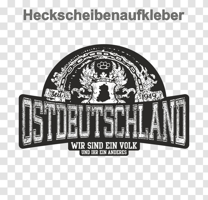 East Germany Wir Sind Ein Volk Sticker Label Advertising - Logo Transparent PNG