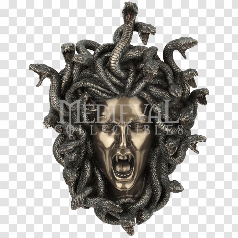 Perseus With The Head Of Medusa Rondanini Sculpture - Bronze Transparent PNG