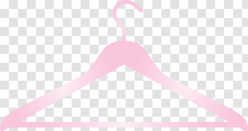 Pink Clothes Hanger Logo Transparent PNG