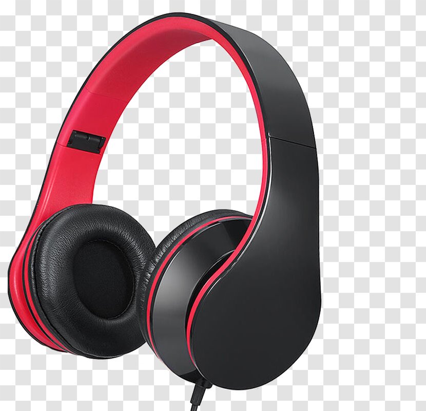 Headphones Headset Computer - Heart - Red And Black Transparent PNG