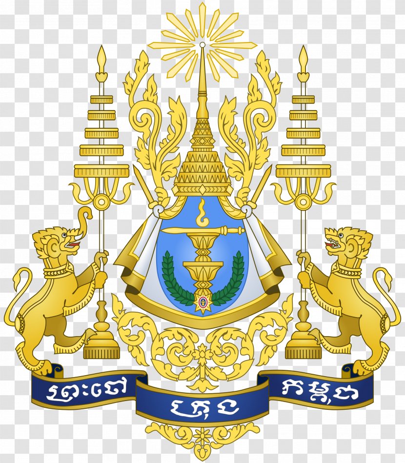 Royal Arms Of Cambodia Coat The United Kingdom Flag - Symbol - Thailand Transparent PNG
