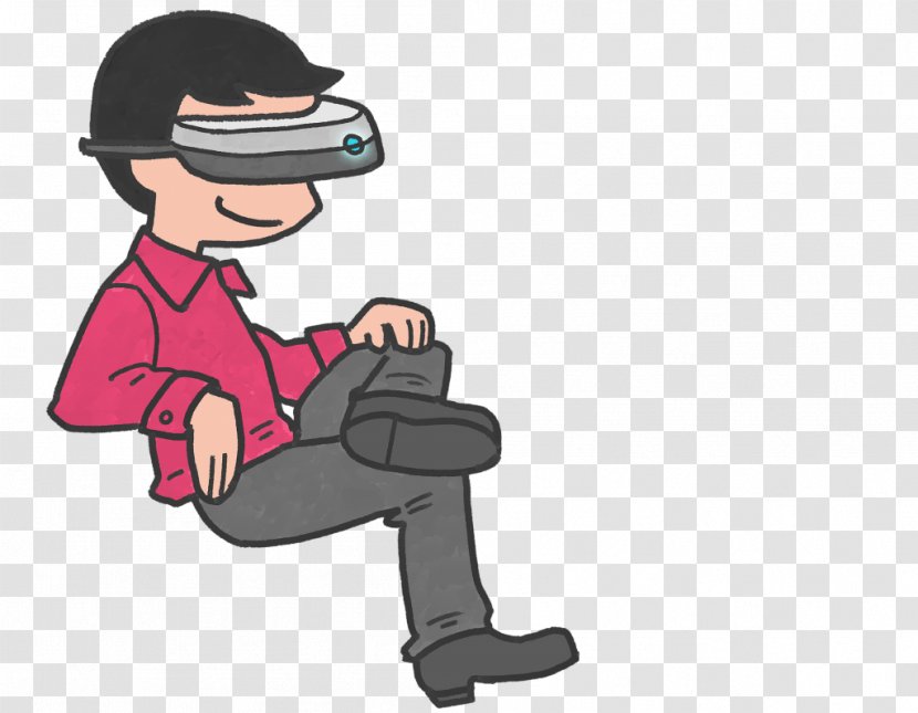 Virtual Reality Oculus Rift Immersion World - Sitting Transparent PNG