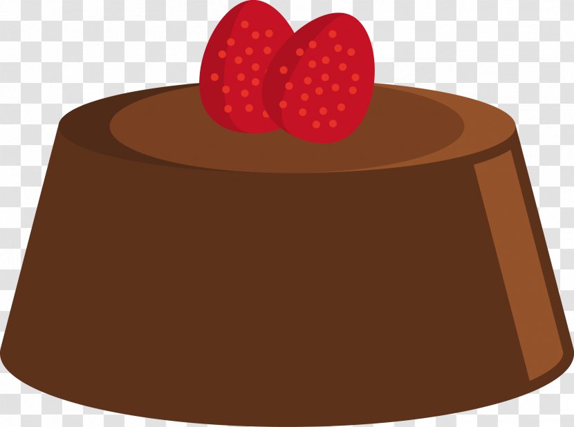 Cream Pudding Clip Art - Dessert - Strawberry With Chocolate Transparent PNG