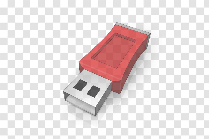 Red Technology Electronic Device Usb Flash Drive Data Storage - Memory Transparent PNG