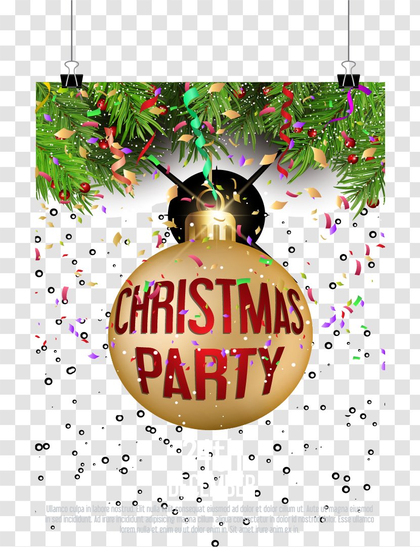Christmas Ornament Party - Flash Invitations Transparent PNG