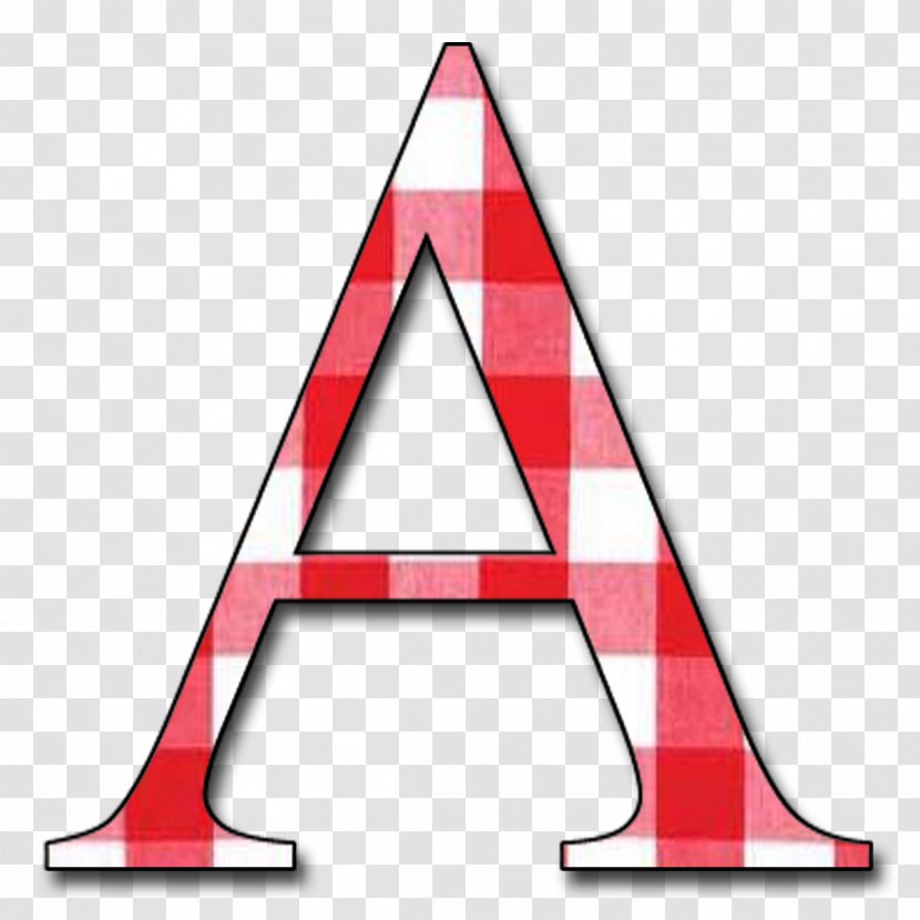 Letter Alphabet Gingham Clip Art - H Transparent PNG