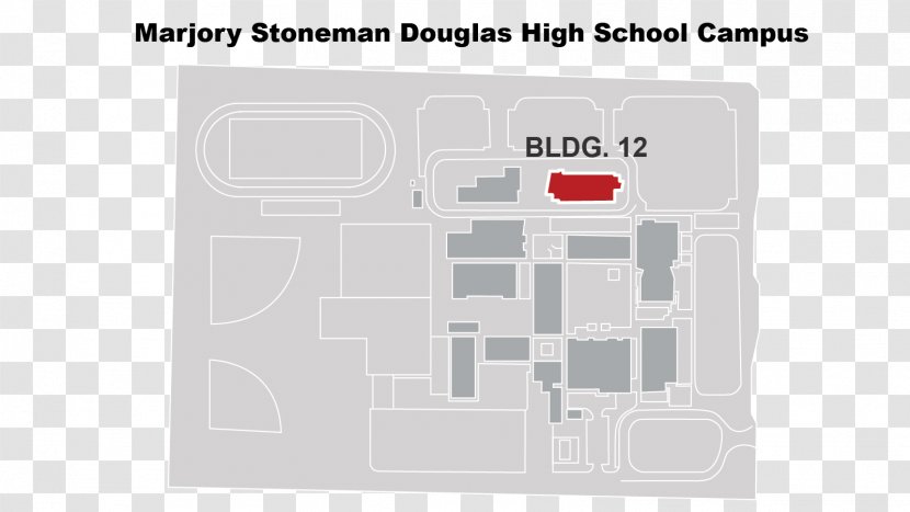 Marjory Stoneman Douglas High School Shooting Map - Diagram Transparent PNG