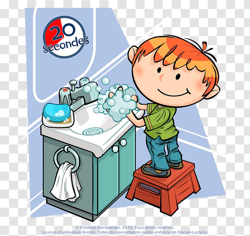 Hygiene Hand Washing Clip Art Drawing Image - Tables Preschool Transparent PNG