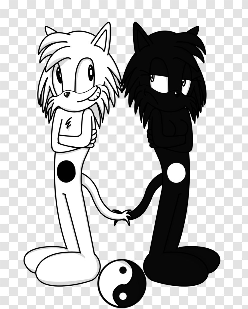 Whiskers Pixel Art Drawing DeviantArt - Cat Like Mammal - Yin And Yang Transparent PNG