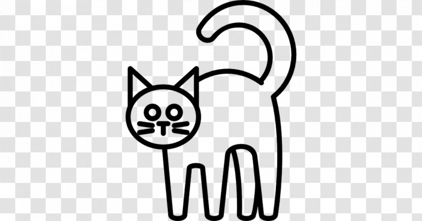 Cat Black And White Clip Art - Heart Transparent PNG
