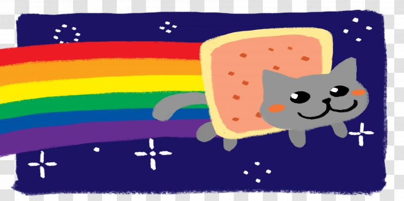 Nyan Cat Pop-Tarts Kitten - Cartoon Transparent PNG