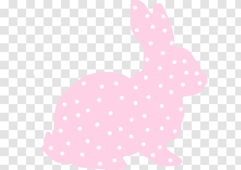 Easter Bunny Holland Lop Rabbit Polka Dot Clip Art - Silhouette Transparent PNG