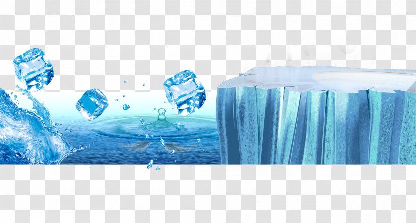 Eye Water Gel Mask - Blindfold - Ice Iceberg Transparent PNG