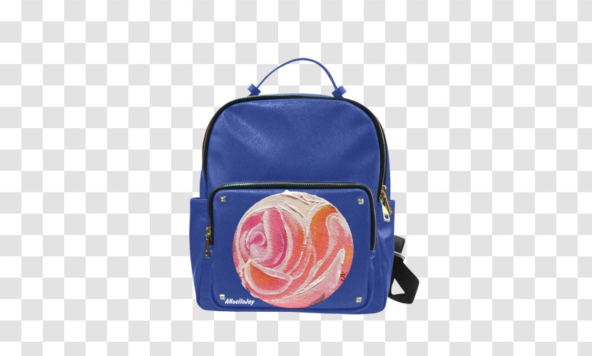 Backpack Handbag Pocket Travel - Electric Blue - Painted Plum Blossom Transparent PNG