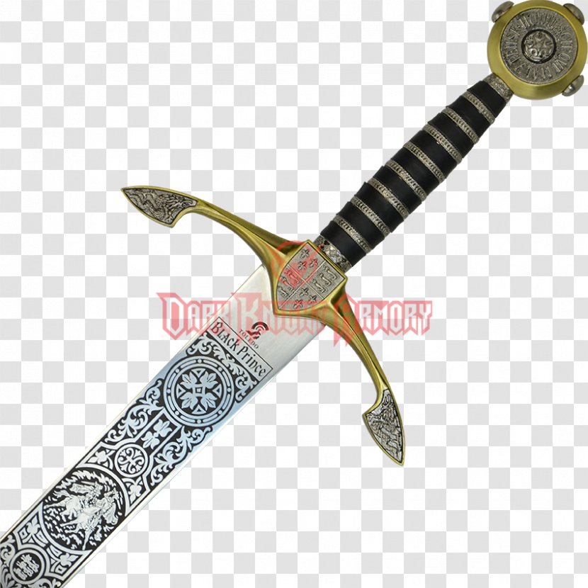 Sword Excalibur Hilt Dagger Toledo Steel - Flower Transparent PNG