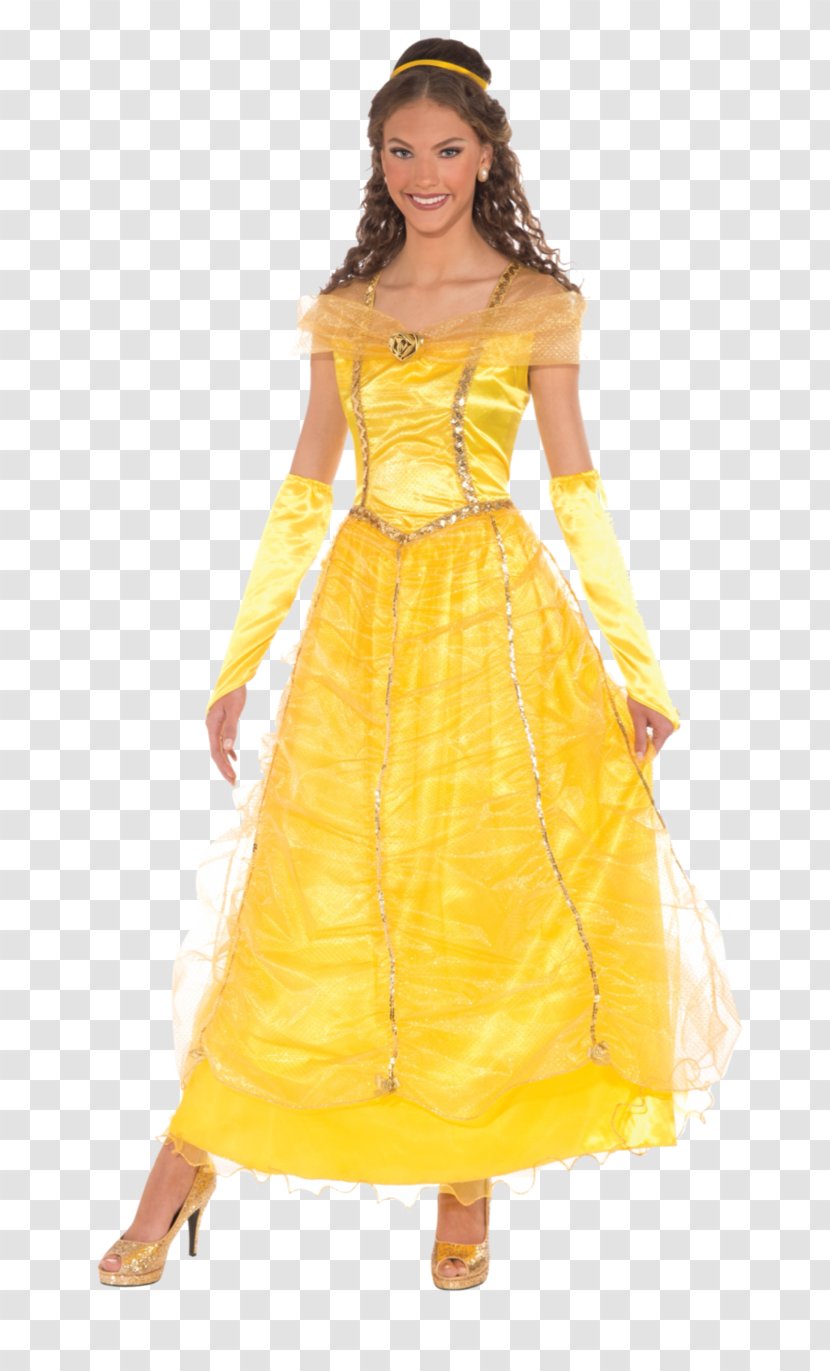 Belle Beauty And The Beast Costume Disney Princess Clothing - Dress Transparent PNG