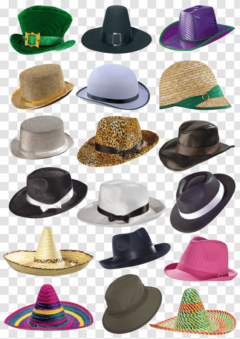 Pixabay Illustration - All Kinds Of Hats Transparent PNG
