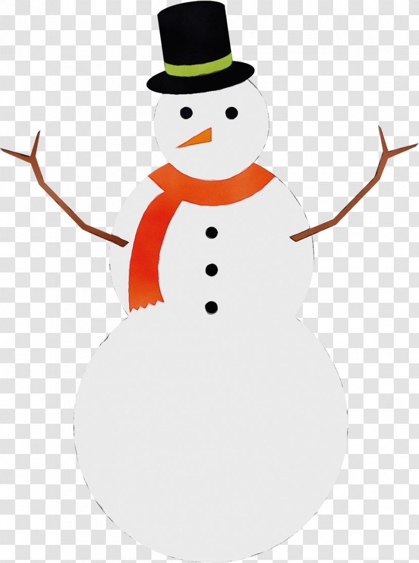Snowman - Paint - Wet Ink Transparent PNG