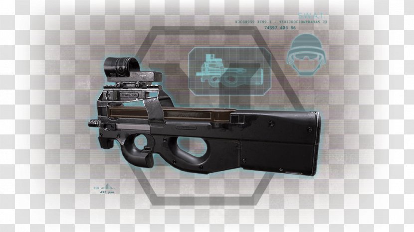 Killing Floor 2 Trigger Firearm FN P90 SWAT - Frame - Swat Transparent PNG