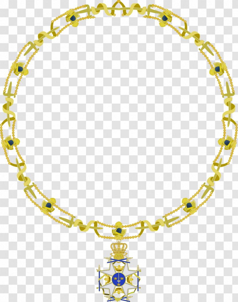 Order Of The Sword Necklace Sweden Jewellery - Polar Star - Gold Chain Transparent PNG