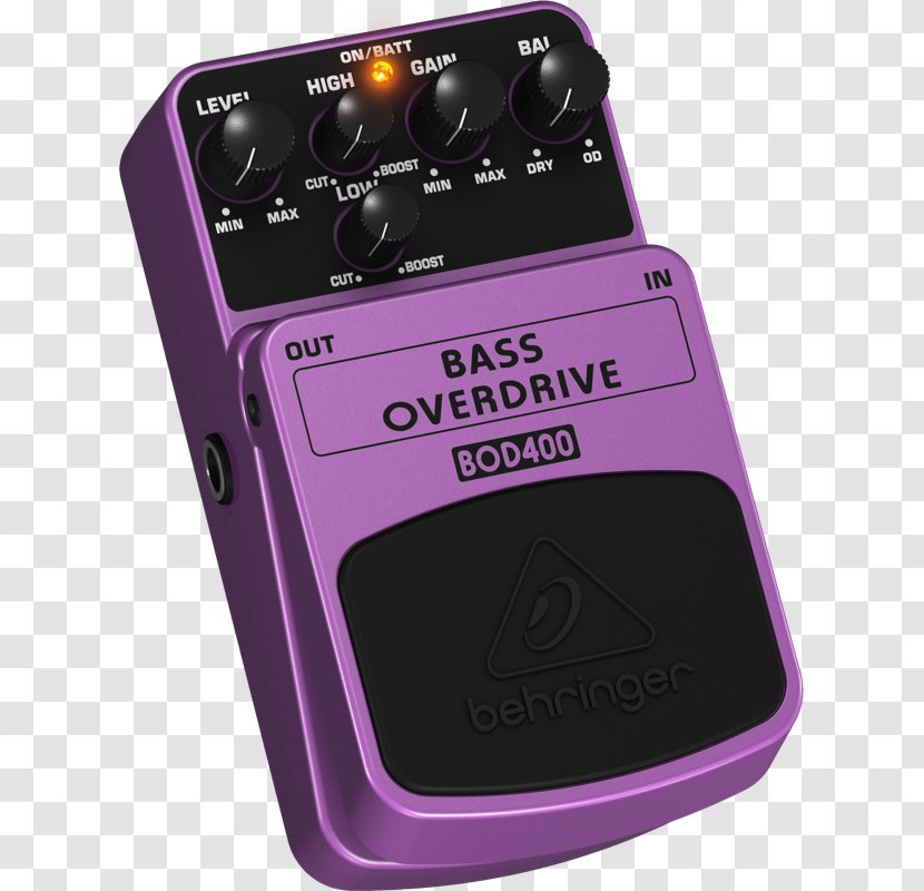 Distortion Effects Processors & Pedals BEHRINGER VINTAGE TUBE OVERDRIVE TO800 Pedalboard - Silhouette - Electric Guitar Transparent PNG